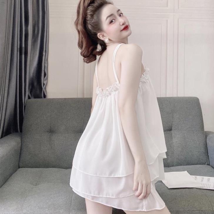 Đồ Mặc Nhà BigSize, Bộ Chiffon Nhún Bèo BO-05280 size 45<75 kg . | BigBuy360 - bigbuy360.vn