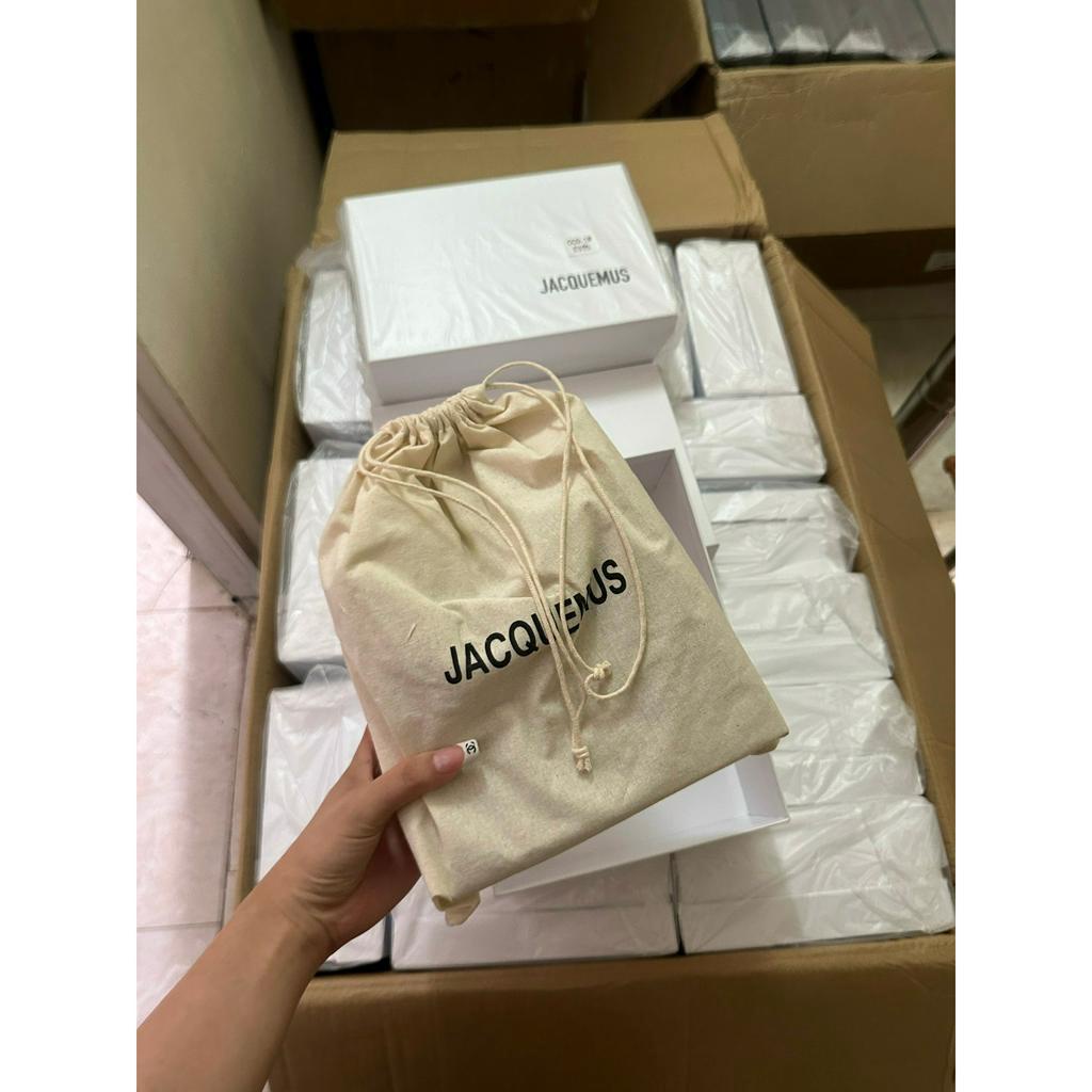 Túi xách mini J.AC.quemus quai xoăn da trơn dư xịn hàng chuẩn size 20