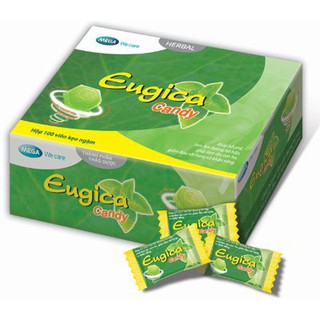 Viên ngậm Eugica giảm ho - Dạng kẹo Hộp 100 Viên