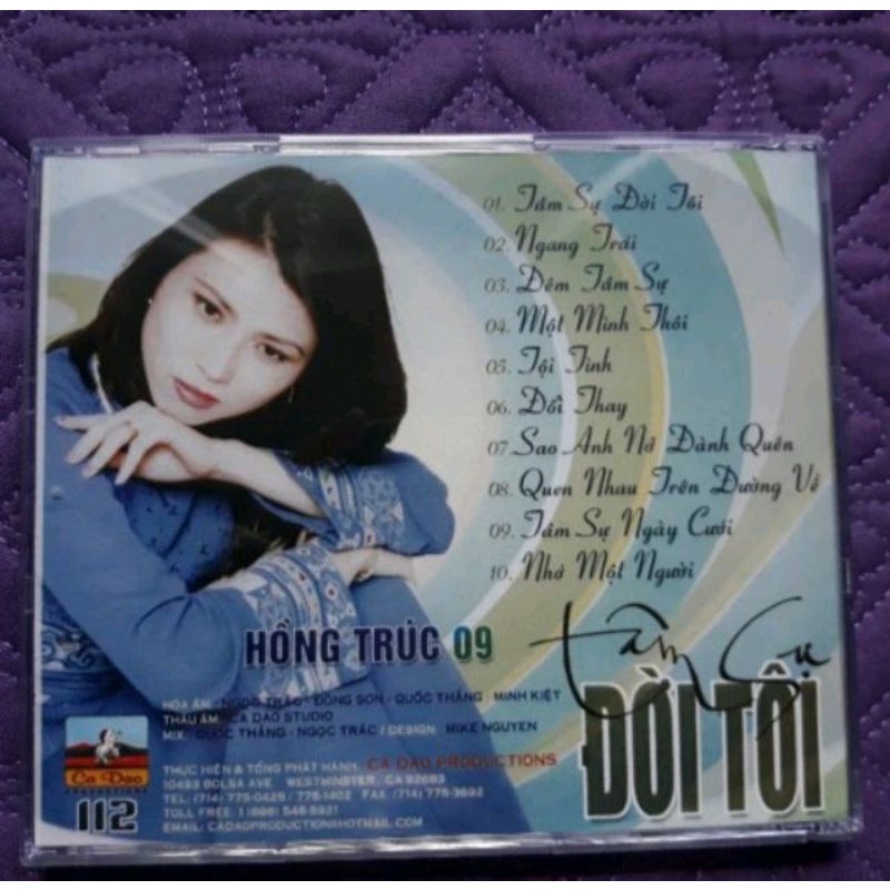 Bộ 5 cd Hồng Trúc 6,7,8,9,10 phono