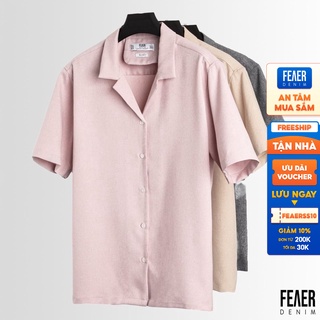 Áo sơ mi nam FEAER DENIM chất linen trơn thoáng tự nhiên BISMAS 3 MÀU