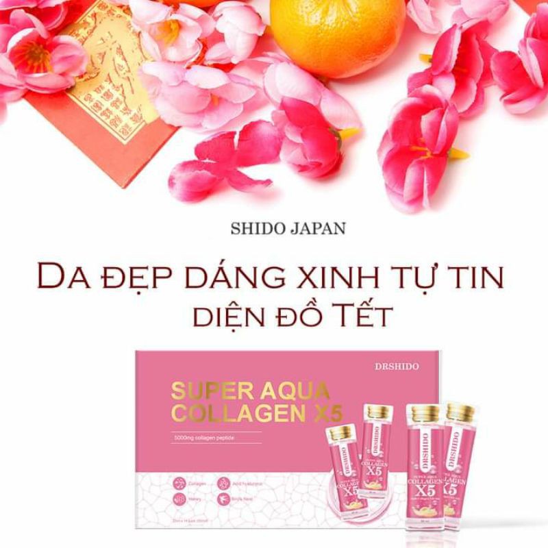 COLLAGEN X5 - NƯỚC UỐNG COLLAGEN X5 SUPER AQUA DR SHIDO