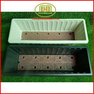 Chậu nhựa chữ nhật trồng cây to thông minh 64×23×20cm