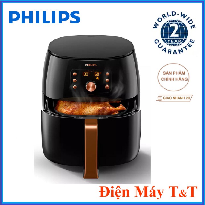 [Mã ELHADEV giảm 4% đơn 300K] Nồi chiên không dầu Philips HD9860 XXL - Hàng Phân Phối Chính Hãng