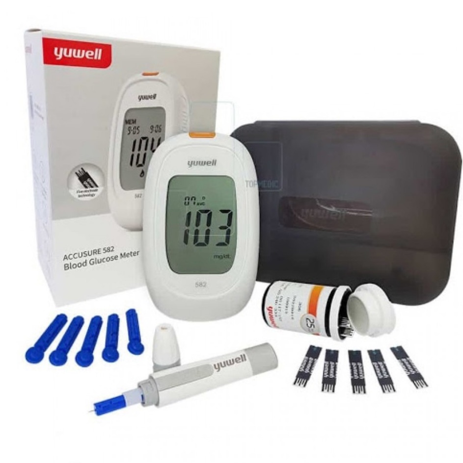 Máy đo huyết áp YUWELL YE660E  có giọng nói Việt tặng MÁY ĐO ĐƯỜNG HUYẾT YUWELL 710