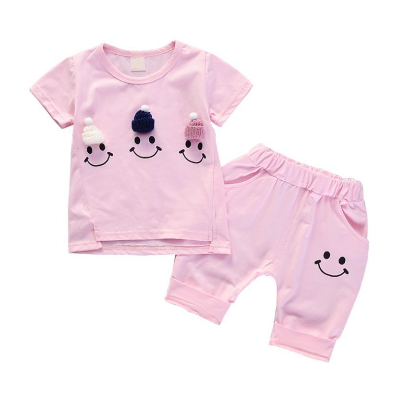 Set áo thun &amp; quần short bé gái