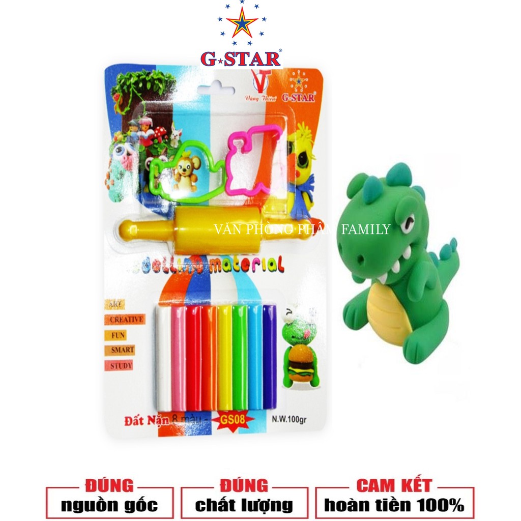 Đất nặn 8 màu G-STAR đặt tiêu chuẩn về độ an toàn dành cho sản phẩm đồ chơi trẻ em được bán trong liên minh Châu Âu