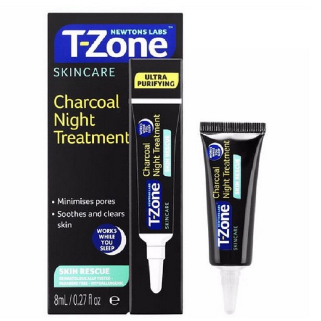 Gel Ngừa Thâm Mụn Ban Đêm Tinh Chất Than Hoạt Tính T-Zone 8ml | BigBuy360 - bigbuy360.vn