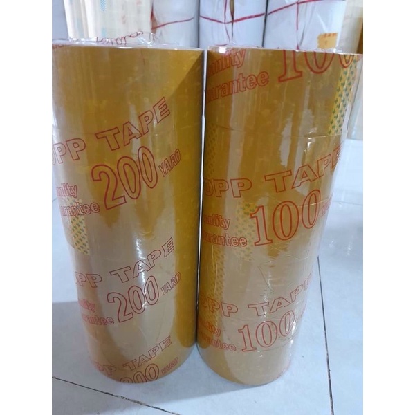 6 cuộn băng keo trong, băng keo đục 200yard dùng đóng hàng