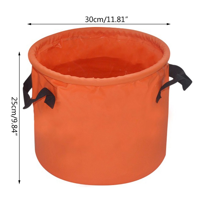 Xô Đựng Nước Rửa Xe Hơi Có Nắp Đậy Chống Mài Mòn Đa Năng Gấp Gọn Được