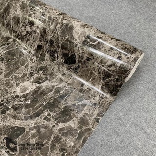 Decal đá hoa cương màu đen - Giấy dán tường bàn tủ có sẵn keo ( khổ 1,2m - mẫu D7 )
