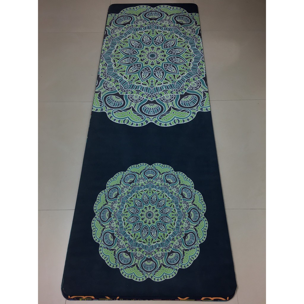 Thảm Du Lịch Yoga Hoa Văn Gập Gọn Hoạ Tiết 3D