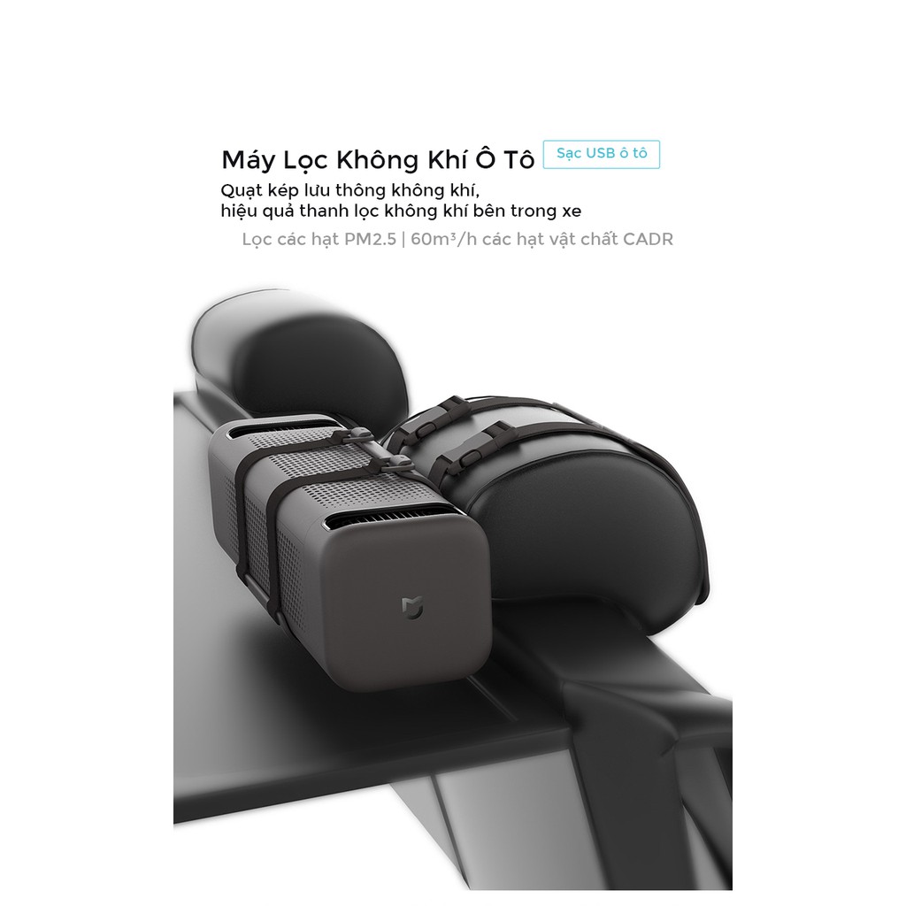 Máy lọc không khí trên ô tô Xiaomi Roidmi sạc USB xe ô tô/Smartmi .