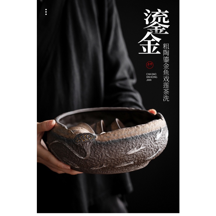 Chậu Rửa Trà Bằng Đá Cỡ Nhỏ Sáng Tạo Cho Gia Đình