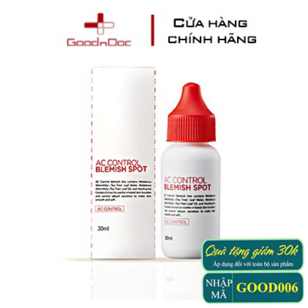 Kem Chấm Mụn, Giảm Mụn GoodnDoc AC Control Blemish Spot