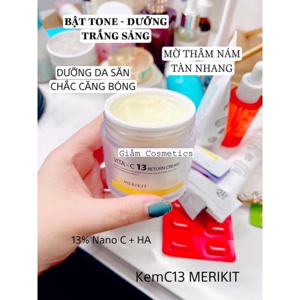 Kem VITA-C13 TRẮNG DA, GIẢM MỤN dưỡng trắng da mờ thâm sạm