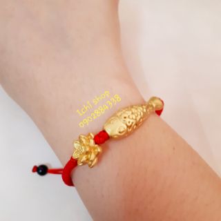 Vòng tay charm cá chép bạc
