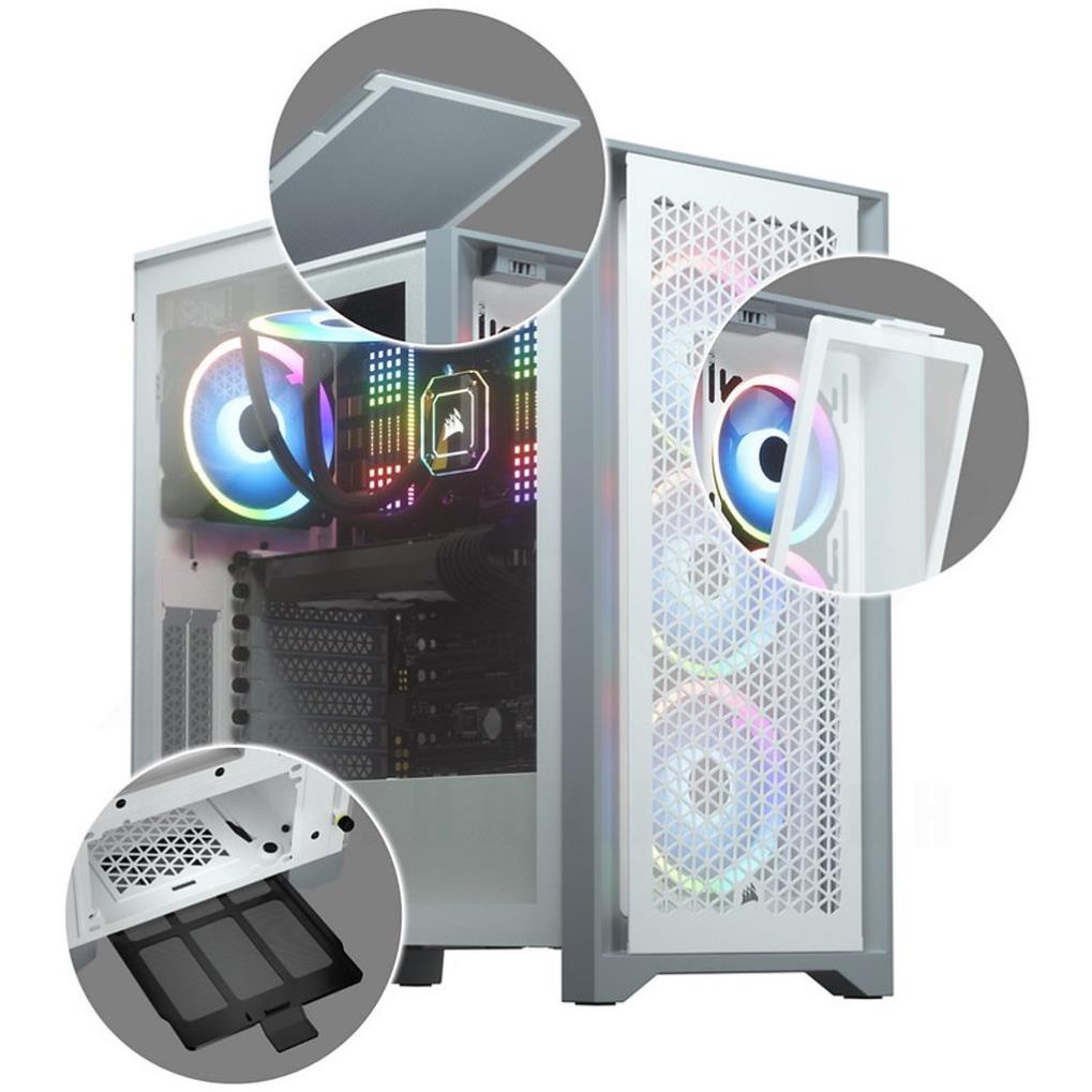 Vỏ case Corsair 4000D Airflow TG Tempered Glass Mid-Tower ATX Case - Bảo hành 2 năm chính hãng