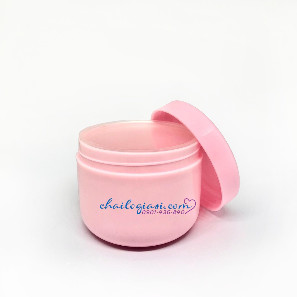 HŨ  NHỰA 100G HỒNG PHẤN TRÒN