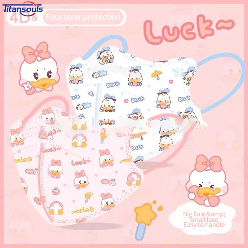 10 Chiếc Kf94 Hàn Quốc Trưởng Thành Mèo Kitty Mặt Nạ Hoa Văn Hoạt Hình 4d Winnie The Pooh Kulomi Lena belle Mặt Bảo Vệ 4 Lớp Cao Cấp Mềm Mại VN