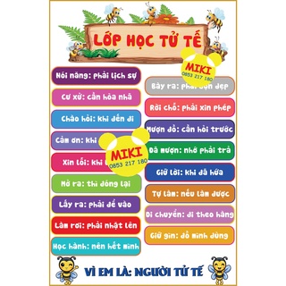 Tranh lớp học tử tế, trang trí lớp