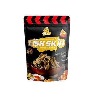 Snack Bimbim Da Cá Khô Chiên Giòn Tẩm Bột Trứng Muối Cay Aqua Plus 50g