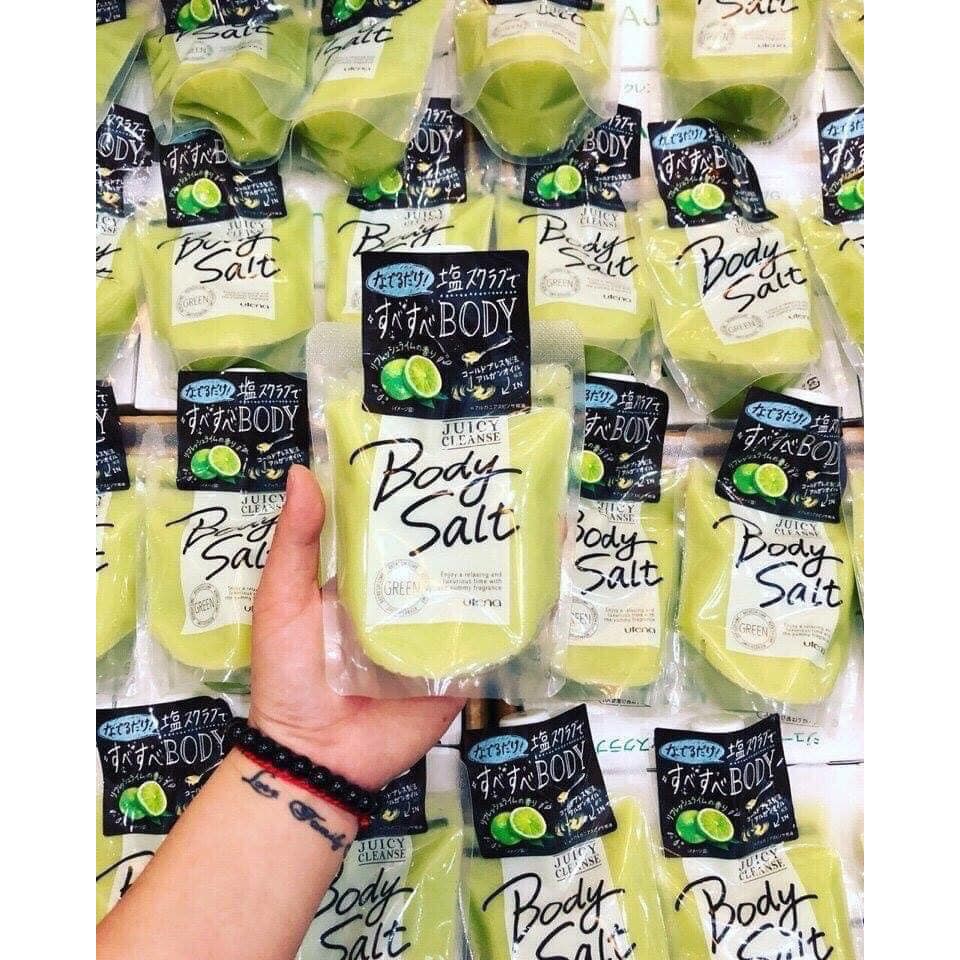 Muối Tắm Tẩy Da Chết Trắng Da Utena Juicy Salt Body Scrub 300g