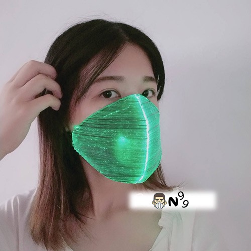 Khẩu trang NEON led phát sáng 7 màu khác nhau - Đi bar, quẩy, rap việt, halloween, cosplay, âm nhạc, dự tiệc