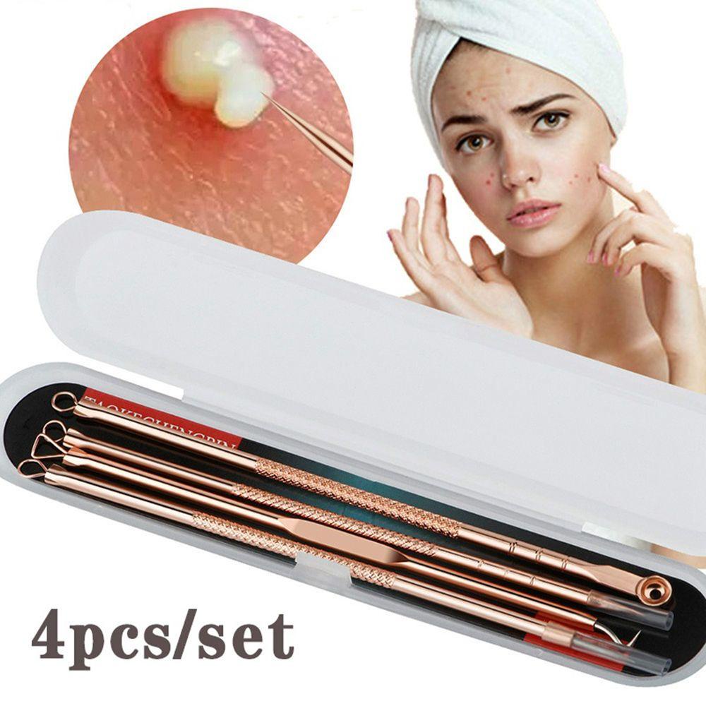 Bộ 4 Dụng Cụ Nặn Mụn Đầu Đen|Dụng Cụ Làm Đẹp Làm Đẹp Chất Lượng Cao