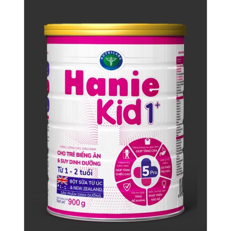 Sữa Hanie kid Junio 1+ 900g(từ 1-2 tuổi)