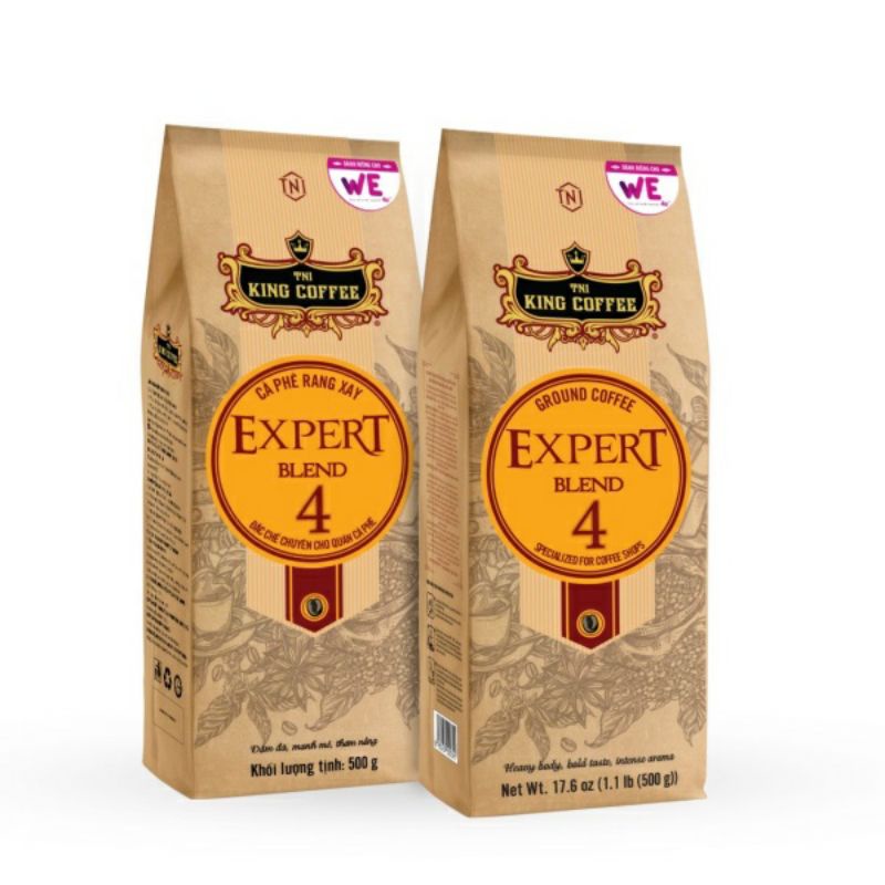 Cà Phê rang xay King Coffee bend 4 gói 500 gam