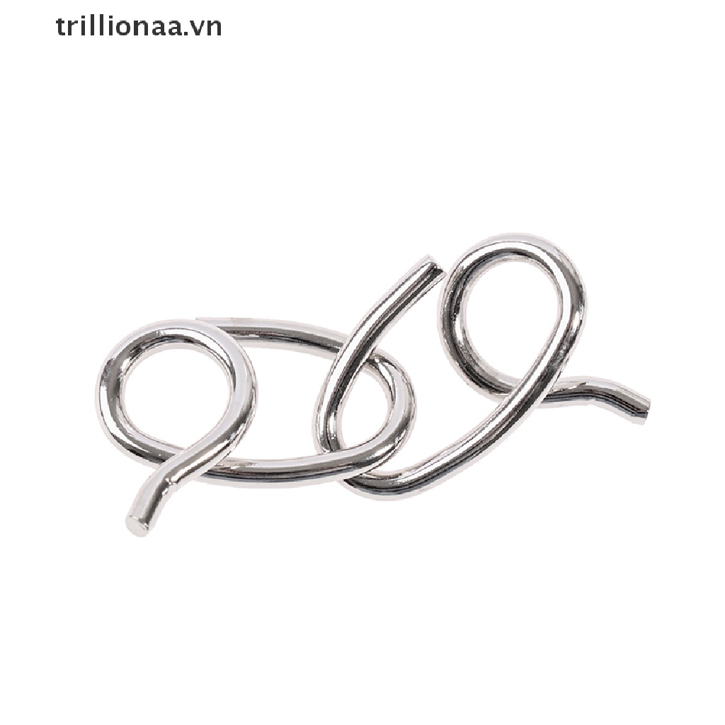 Bộ đồ chơi giải đố bằng kim loại 8 kiểu giúp rèn luyện IQ