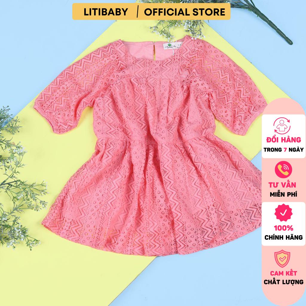 Váy ren bé gái tay lỡ LITIBABY 2/10