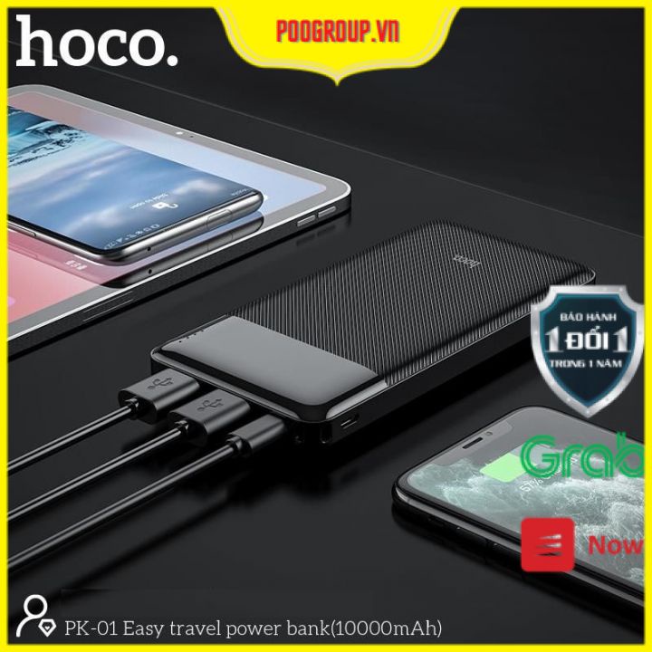 Pin Sạc Dự Phòng CHÍNH HÃNG Hoco PK-01 dung lượng 10000mAh mang lên máy bay được BH 12 THÁNG 1 ĐỔI 1