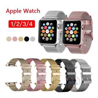 Loop for Apple Watch 44mm 42mm 38mm 40mm Band Metal for iwatch 4 3 2 1 Watchband Stainless Steel Buckle Milan Strap