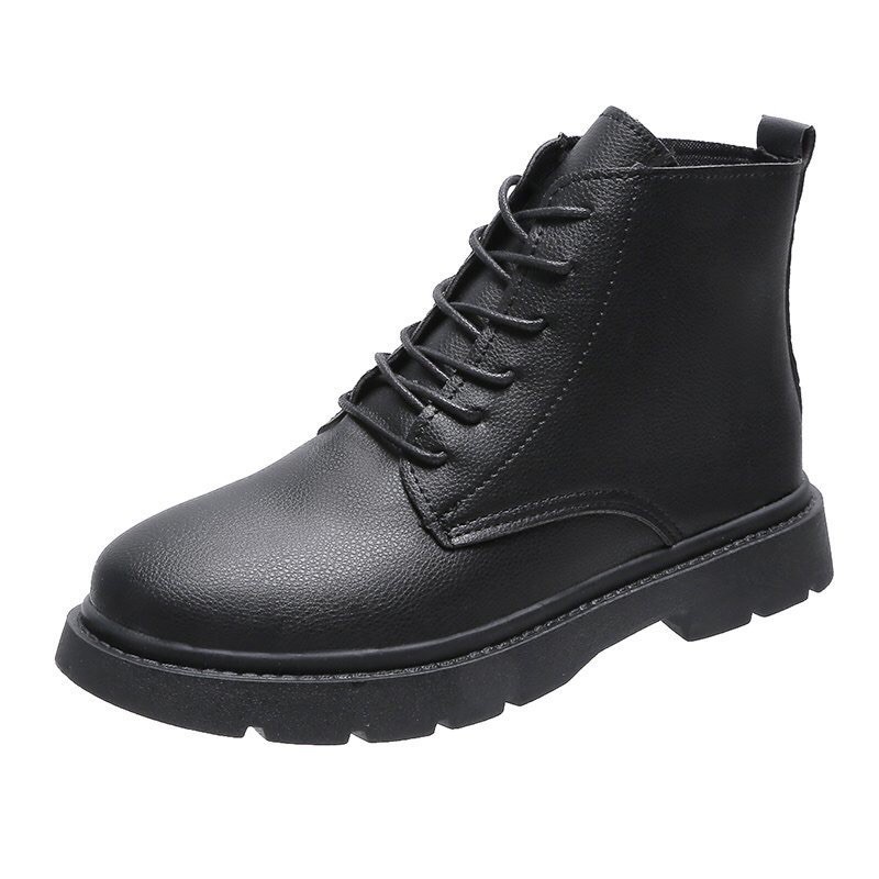 Giày boot da mờ form basic Ulzzang xinh xắn (668)