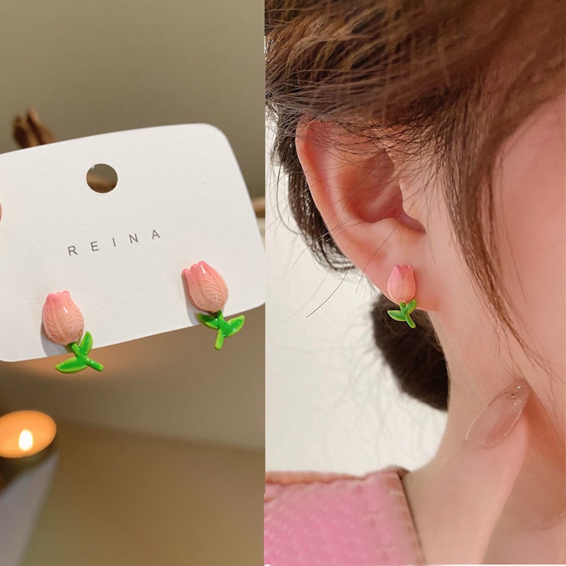 Khuyên Tai Hình Hoa Hồng Phong Cách Thời Trang Mới 2022
