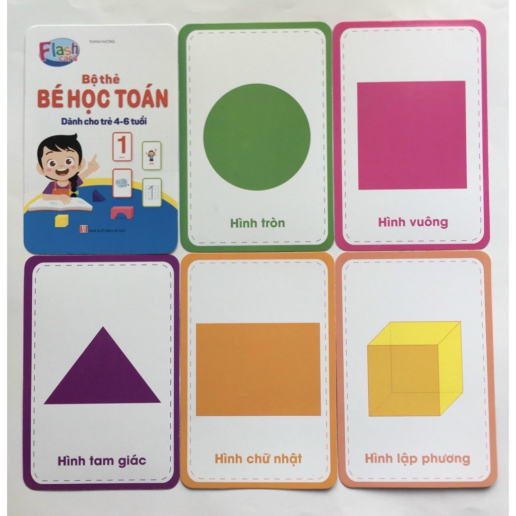 Bộ thẻ bé học toán giúp bé làm quen số và phép tính