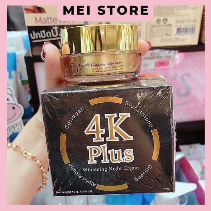 KEM DƯỠNG TRẮNG DA BAN ĐÊM 4K PLUS NHÂN SÂM THÁI LAN - CAM KẾT HÀNG CHUẨN THÁI