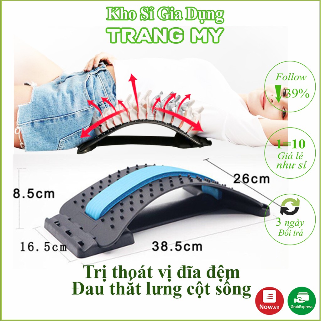 Khung Nắn Chỉnh Hình Cột Sống - Dụng Cụ Giảm Đau Nhức Mỏi Lưng, Đốt Sống Cổ, Cột Sống, Giup1 Thư Giãn