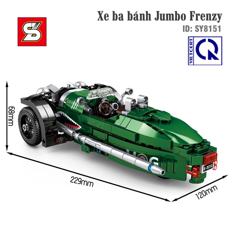 Đồ Chơi Lắp Ráp Xe Jumbo Frenzy – SY BLOCK 8151