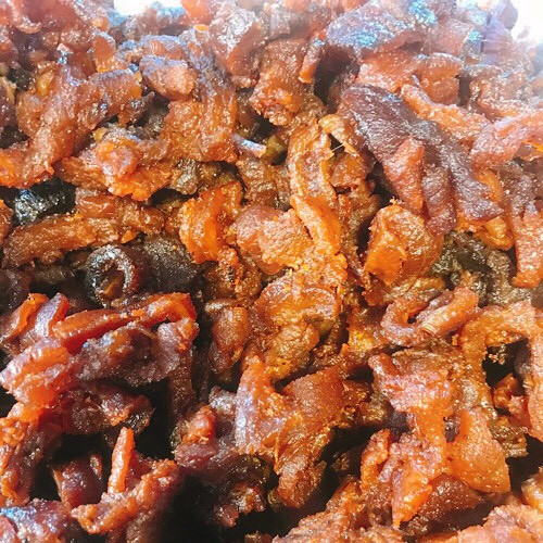 THỊT BÒ KHÔ ƯỚT TỎI - BÒ GÂN ƯỚT TỎI - TATA FOOD - GÓI 100g | BigBuy360 - bigbuy360.vn