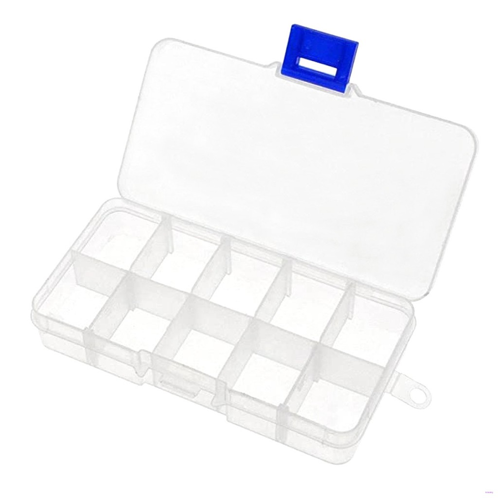 Hộp Nhựa 10 Ngăn Đựng Trang Sức