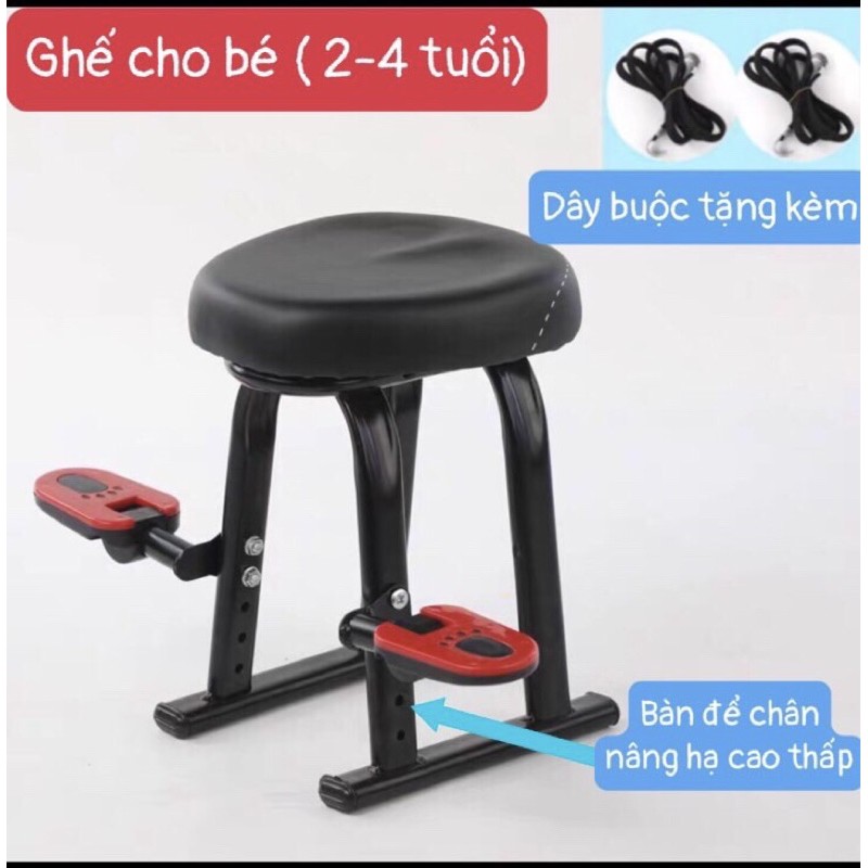 Ghế ngồi xe máy, xe điện cho bé có để chân_mã TT05