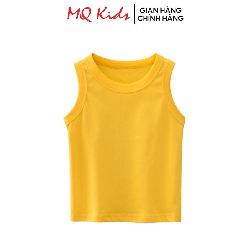 Áo thun ba lỗ cotton cho bé MQ kids trơn basic hàng chính hãng từ 10-25kg