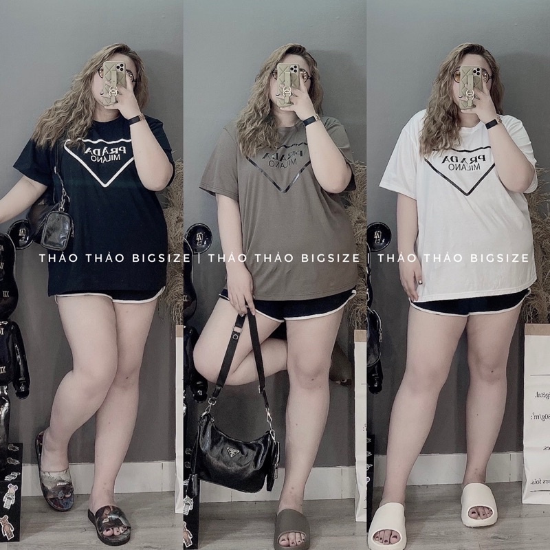 [MÚP BIGSIZE 60-100KG] Áo phông thun PRADA