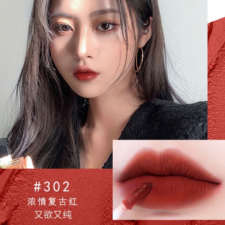 Son kem lì Dashia Bộ 5 son kem lì thiết kế vỏ in hình cô gái phong cách retro | BigBuy360 - bigbuy360.vn