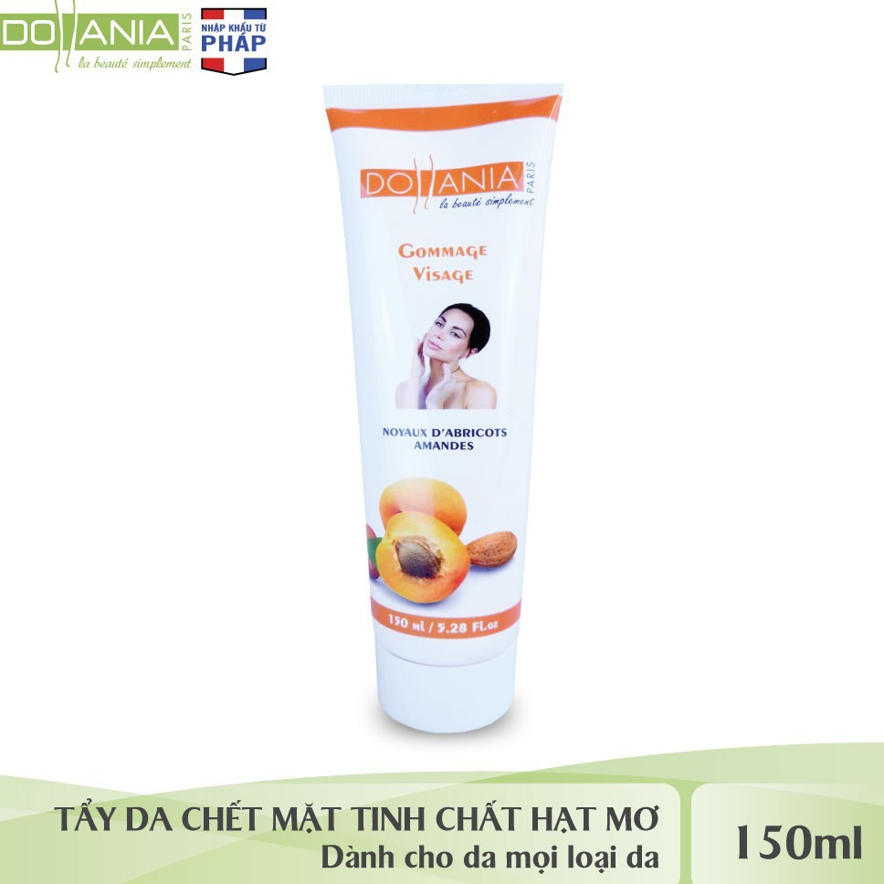 Tẩy tế bào chết mặt tinh chất Mơ Dollania mang lại làn da tươi sáng, khỏe mạnh 150ml