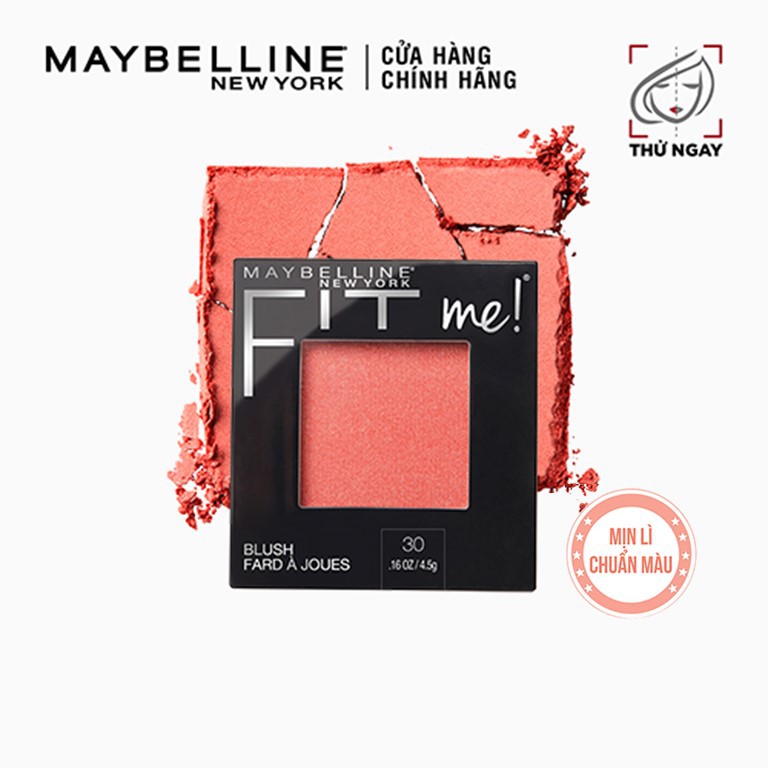 Phấn Má Hồng Mịn Nhẹ Tự Nhiên Giữ Màu Chuẩn Fit Me Blush Maybelline New York 4.5g