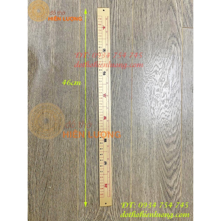 Thước Lỗ Ban Bằng Đồng Phong Thủy Dài 46cm